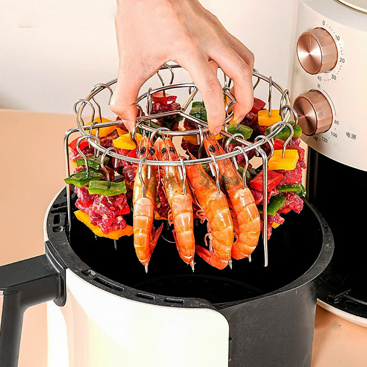🔥🔥LAST DAY -BUY 18 GET 18 FREE-$0.92 EACH🎁No More Turning! Perfectly Crispy Air Fryer Skewers in One Go