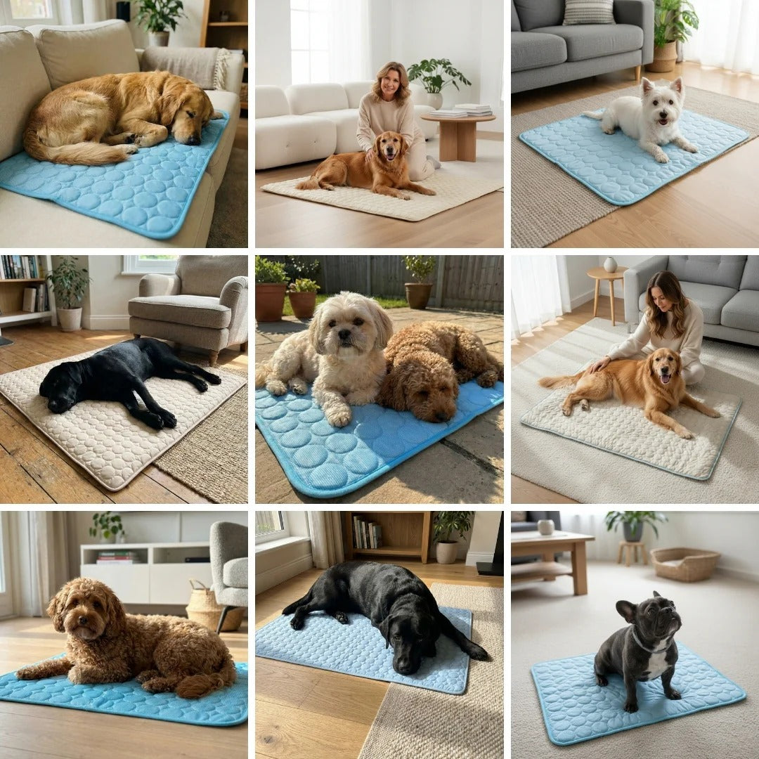 ❄️ ❄️ Instant Relief from Hot Days - Up to 49% OFF Today Only! 🐱Pet Cooling Mat Made of Ice Silk