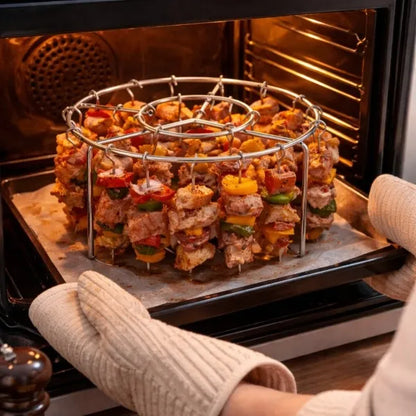 🔥🔥LAST DAY -BUY 18 GET 18 FREE-$0.92 EACH🎁No More Turning! Perfectly Crispy Air Fryer Skewers in One Go