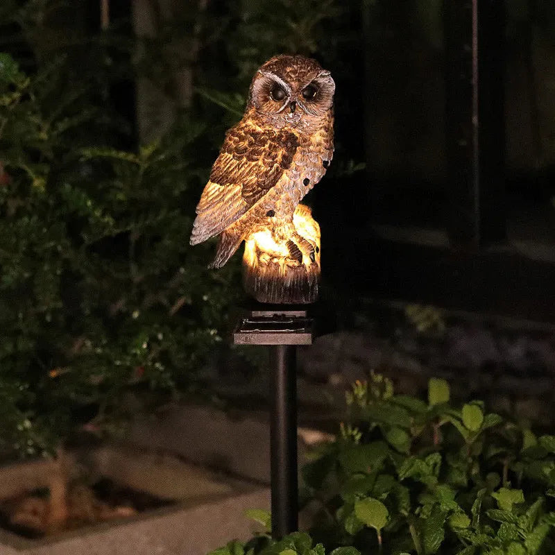 🔥LAST DAY -BUY 1 GET 1 FREE-$19.99 EACH🎁Waterproof Solar Owl Light – LED Pathway Light for Lawn, Garden & Outdoor Decor