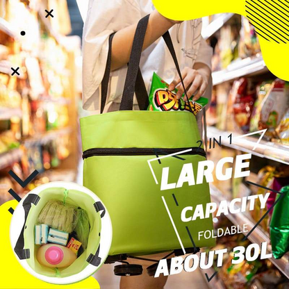 🔥LAST DAY -Up to 49% OFF Today Only!🎁Foldable 2-in-1 Shopping Bag