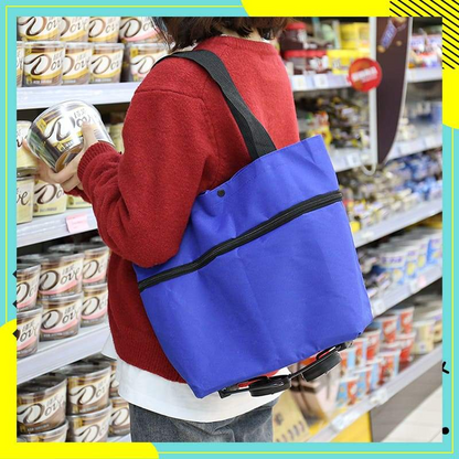 🔥LAST DAY -Up to 49% OFF Today Only!🎁Foldable 2-in-1 Shopping Bag